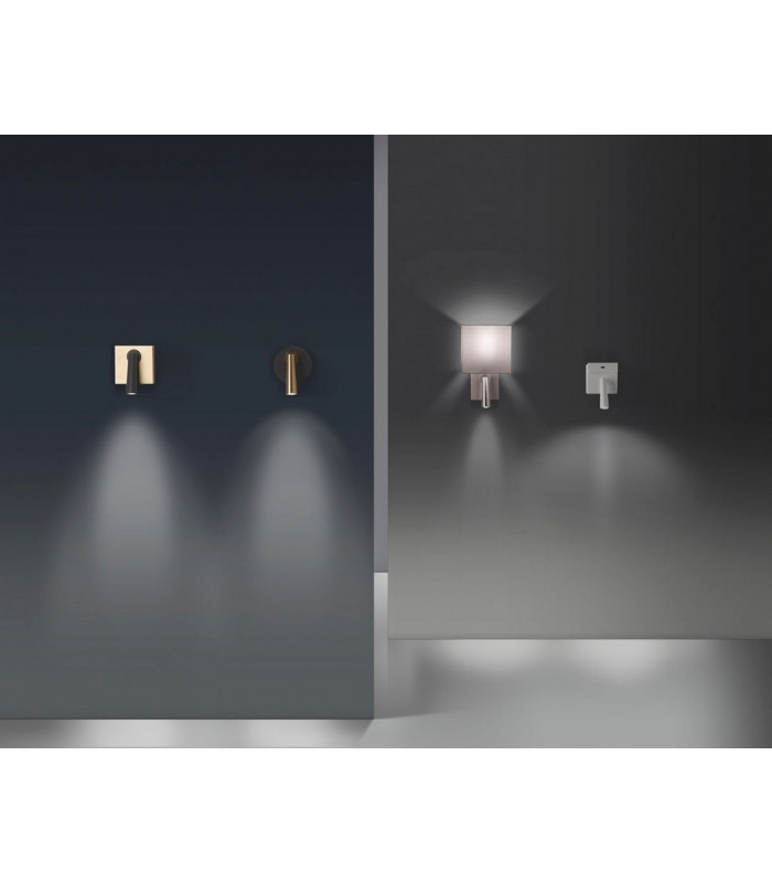 LED Wall Reading Light White Satin Nickel 175lm 2700K