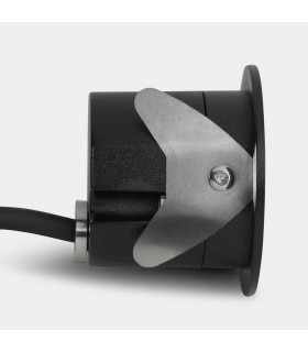 Outdoor LED Recessed Wall Light Round White IP65 2.2W 2700K
