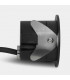 Outdoor LED Recessed Wall Light Round Urban Grey IP65 2.2W 2700K