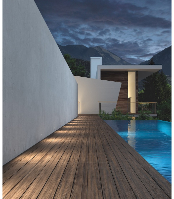 Outdoor LED Recessed Ground Light Aisi 316 Stainless Steel IP65/IP67 0.5W 3000K-2