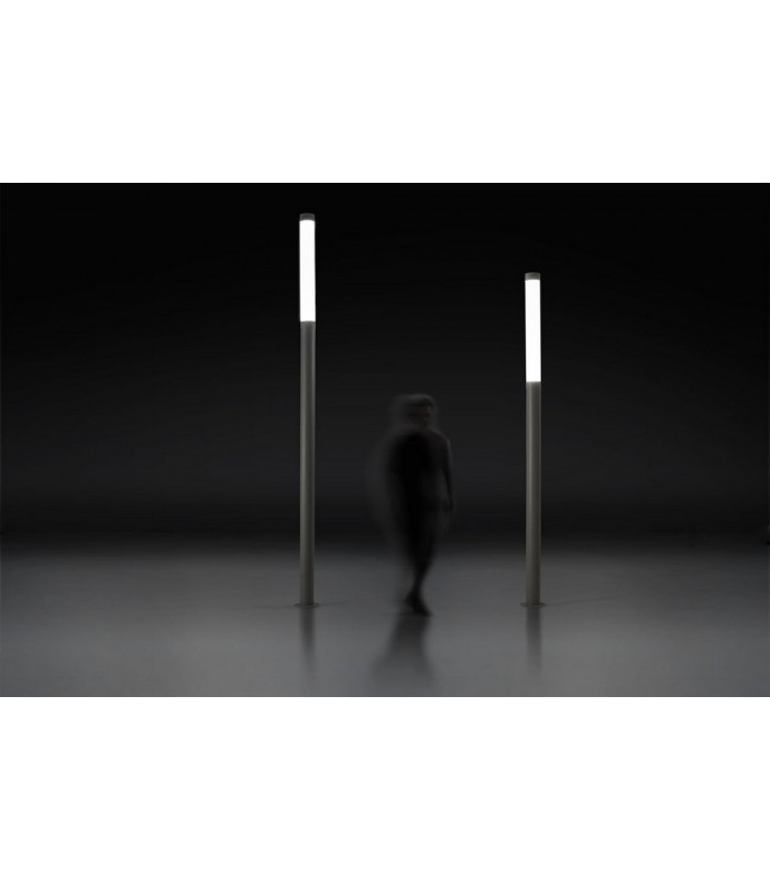 Outdoor LED Bollard Urban Grey Opal IP65 4000K Dimmable