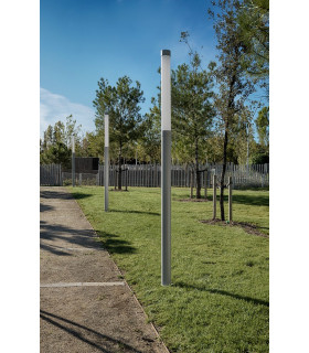 Outdoor LED Bollard Grey Opal IP65 3000K Dimmable