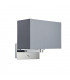Wall Lamp Chrome Plate, Grey Fabric Rectangular Shade With Usb Socket - 6