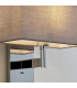 Wall Lamp Chrome Plate, Grey Fabric Rectangular Shade With Usb Socket - 5