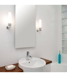 Dimmable 1 Light Bathroom Wall Light Polished Chrome, E14 - 1