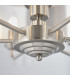Single Shade Pendant Light Brushed Chrome Plate, Natural Linen - 4