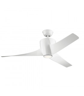 Kichler Phree 3 Blade 142cm Ceiling Fan with LED Light White Remote Control