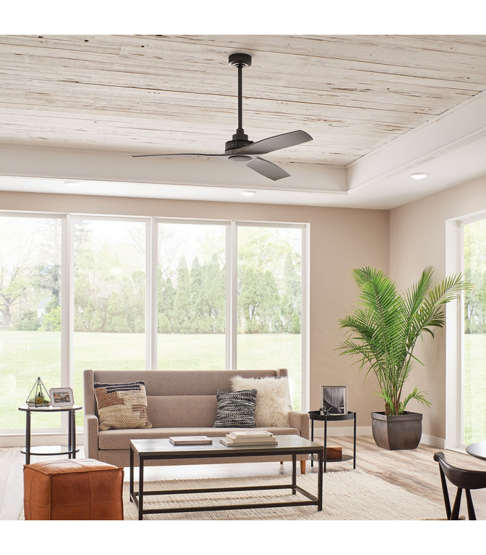 Kichler Ried 3 Blade 142cm Ceiling Fan Anvil Iron Remote Control
