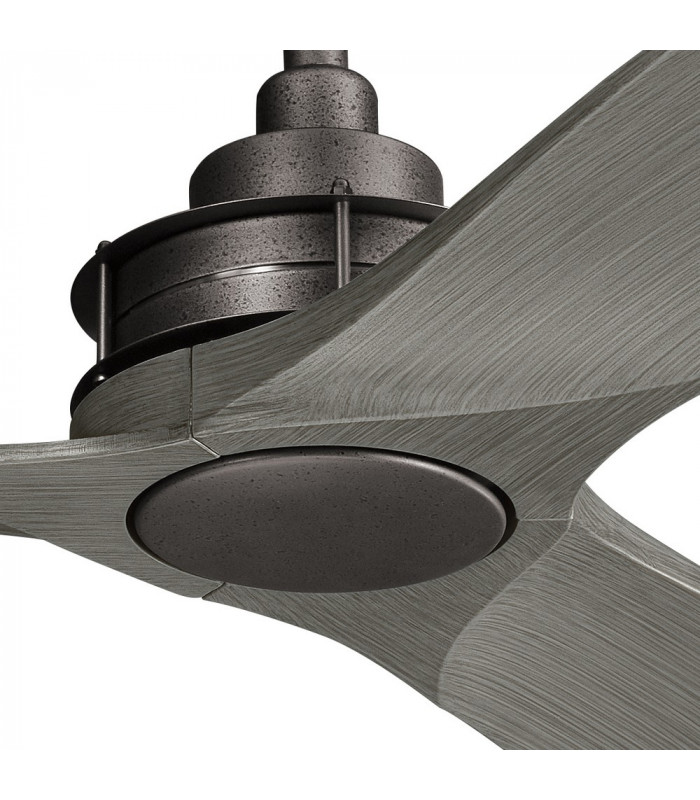 Kichler Ried 3 Blade 142cm Ceiling Fan Anvil Iron Remote Control