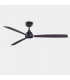 3 Blade 132cm Ceiling Fan Metallic Black