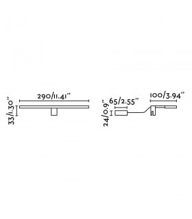 LED Bathroom Wall Light Chrome IP44 - 2