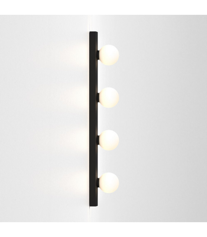 Bathroom 4 Lamp Wall Light Matt Black