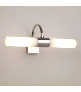 Chrome Twin Bathroom Wall Light Dimmable Astrol Lighting 0335