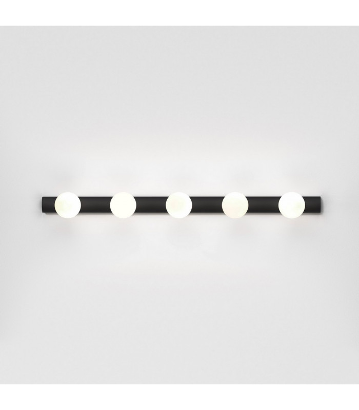 Bathroom 5 Lamp Wall Light Matt Black