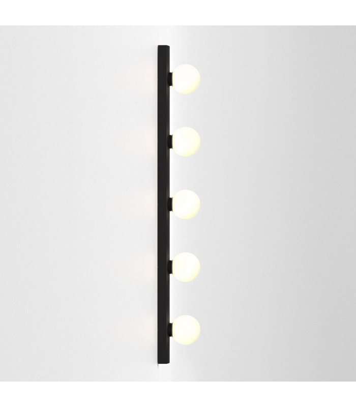 Bathroom 5 Lamp Wall Light Matt Black