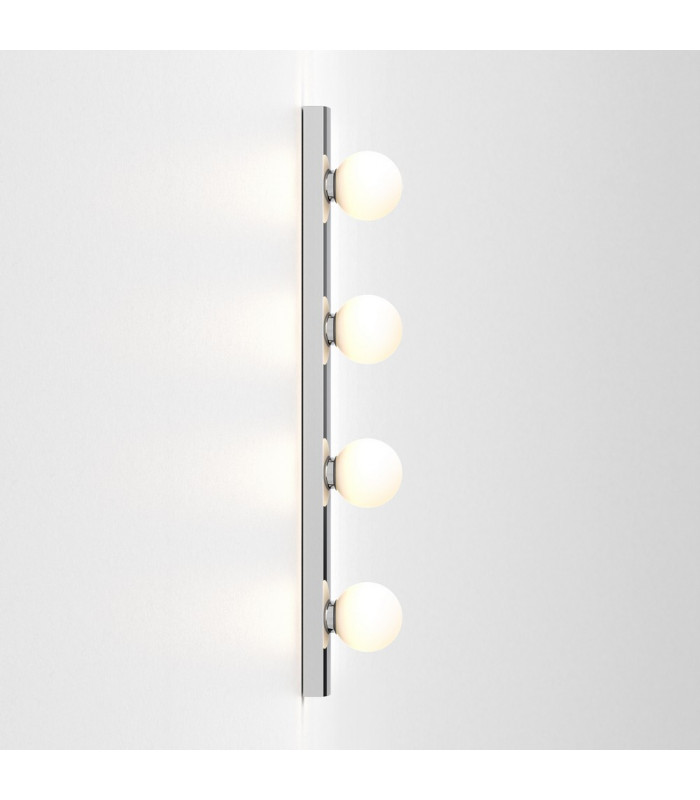 Bathroom 4 Lamp Wall Light Polished Chrome