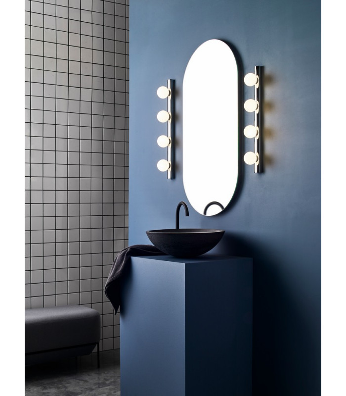 Bathroom 4 Lamp Wall Light Polished Chrome
