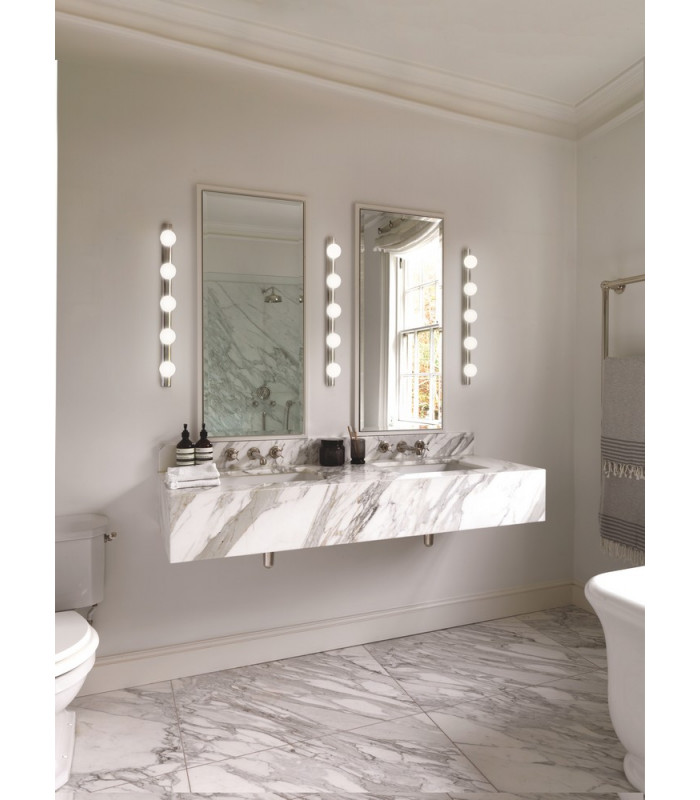Bathroom 4 Lamp Wall Light Polished Chrome