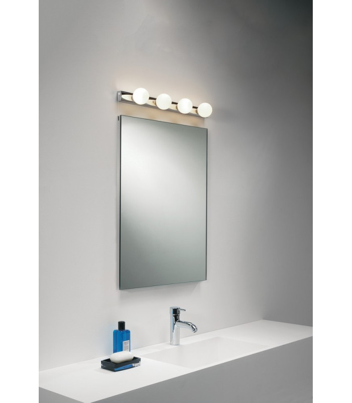 Bathroom 4 Lamp Wall Light Polished Chrome
