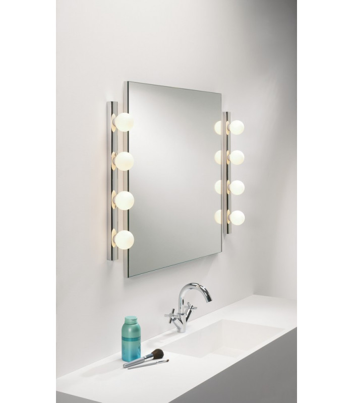 Bathroom 4 Lamp Wall Light Polished Chrome