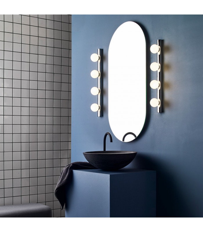 Bathroom 4 Lamp Wall Light Polished Chrome