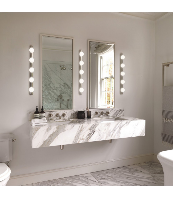 Bathroom 4 Lamp Wall Light Polished Chrome
