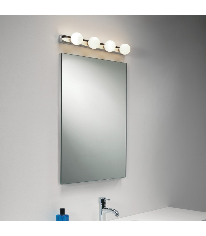 Bathroom 4 Lamp Wall Light Polished Chrome
