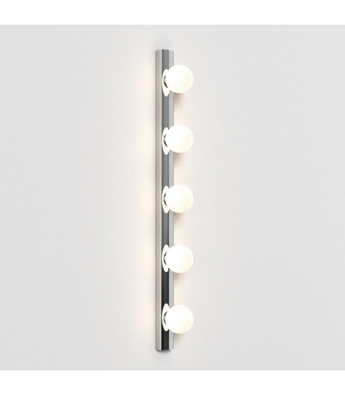 Bathroom 5 Lamp Wall Light Polished Chrome