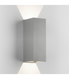 Outdoor Up Down Integrated LED Wall Light Textured Grey