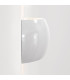 Flush Up Down Wall Light Gloss Glaze White