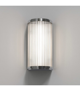 Bathroom Small LED Flush Wall Light Polished Chrome