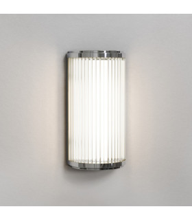 Bathroom Small LED Flush Wall Light Polished Chrome