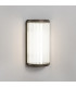 Bathroom Small LED Flush Wall Light Bronze