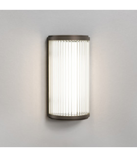 Bathroom Small LED Flush Wall Light Bronze
