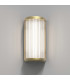 Bathroom Small LED Flush Wall Light Matt Gold