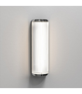 Bathroom Large LED Flush Wall Light Polished Chrome
