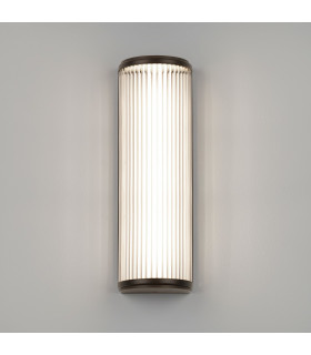 Bathroom Large LED Flush Wall Light Bronze