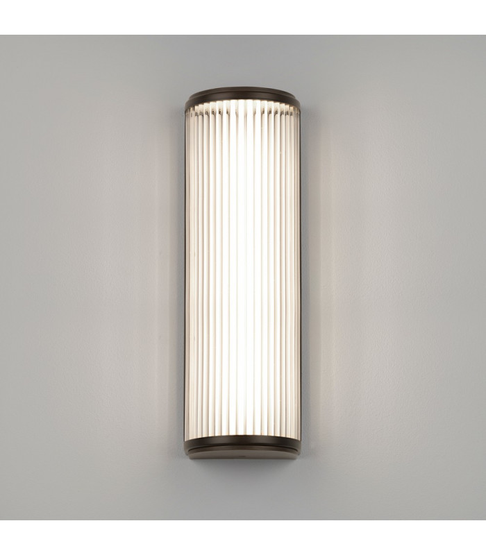 Bathroom Large LED Flush Wall Light Bronze