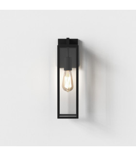 Outdoor Wall Box Lantern Light Textured Black