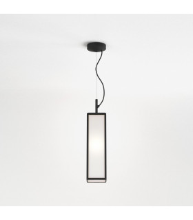 Outdoor Pendant Box Light Textured Black