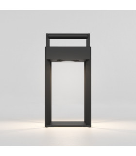 Outdoor LED Portable Box Light Textured Black Touch Dimmer