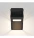 Outdoor LED Portable Box Light Textured Black Touch Dimmer