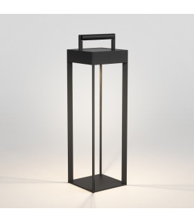Outdoor LED Portable Box Light Textured Black Touch Dimmer
