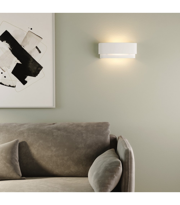 Curved 2 Layered Wall Light Ceramic