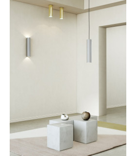 Slim Suspension Ceiling Pendant Light Matt Nickel