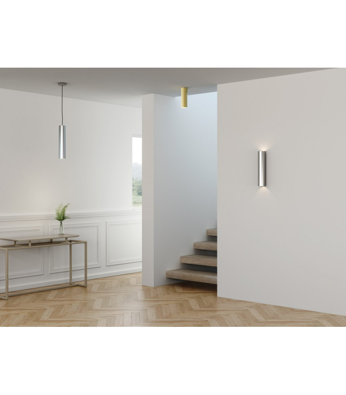 Slim Suspension Ceiling Pendant Light Matt Nickel