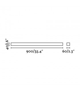 LED Bathroom Large Wall Light Chrome IP44 - 2
