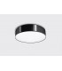 Cylindrical Flush Light Black 25cm E27-2