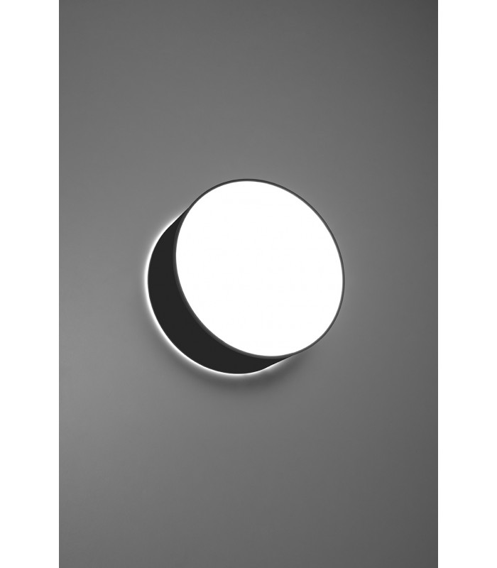 Cylindrical Flush Light Black 25cm E27-7