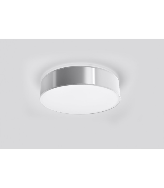 Cylindrical Flush Light Grey 25cm E27-2